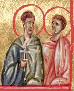 Мученики Мануил и Феодосий Сирмийские