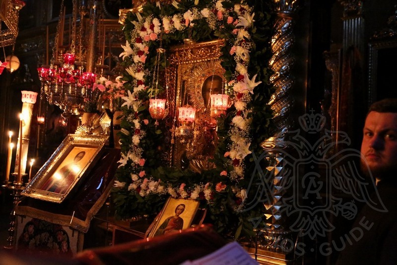 Икона Святого Пантелеймона на Афоне