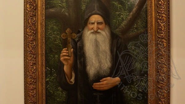 Старец Тихон Афонский, духовник Паисия: изображение храма монастыря Ватопед