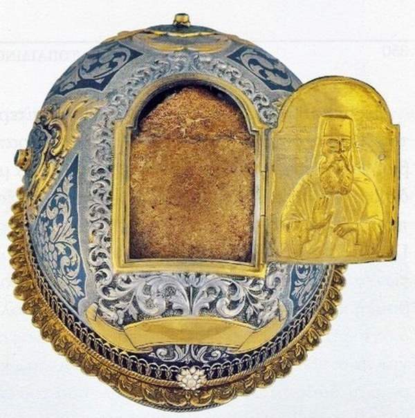 Частица главы святого Иоакима Ватопедского